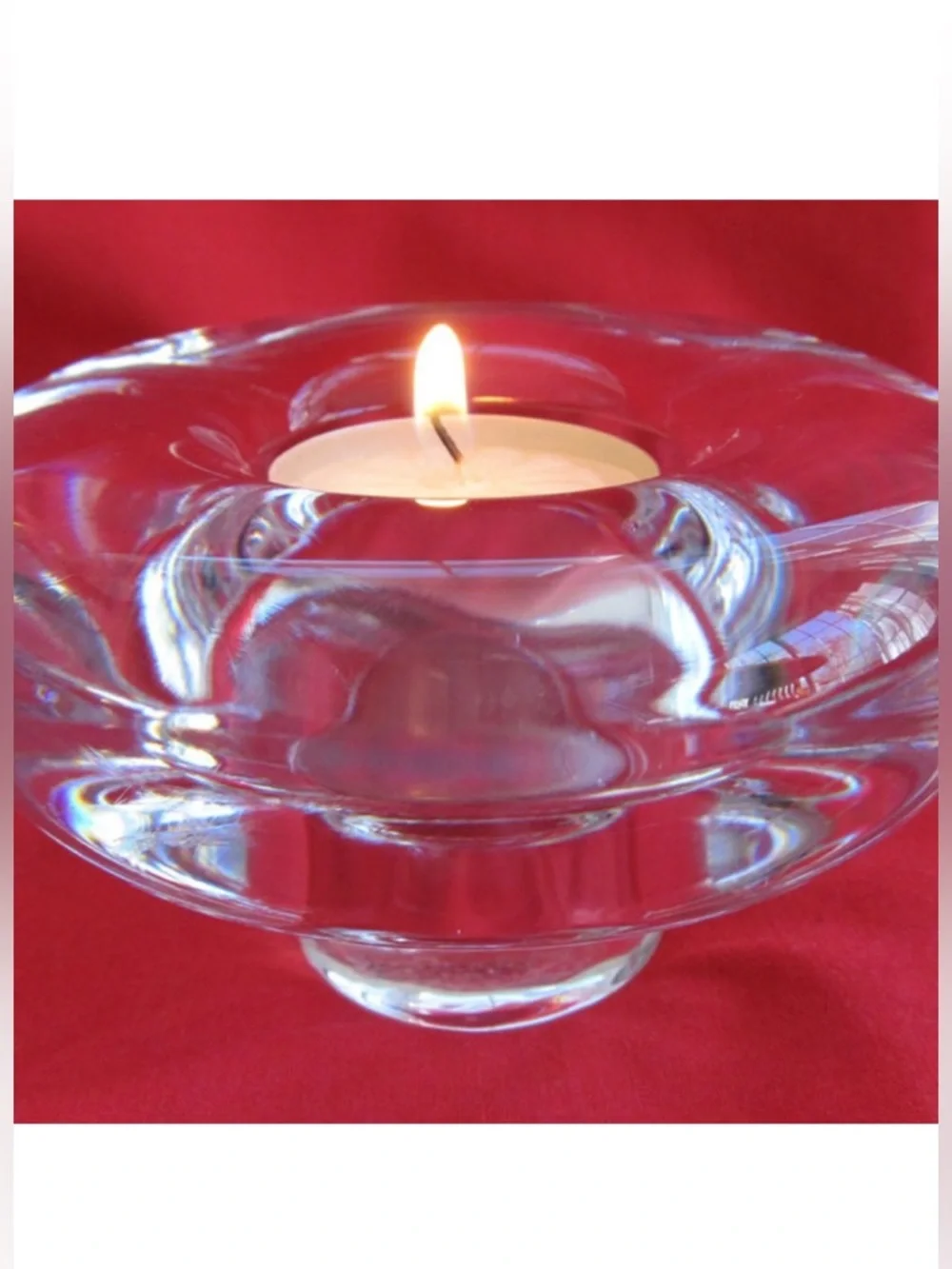 Mid Century Dansk Crystal Candle Holder Designed By Jens Quistgaard Votive Taper